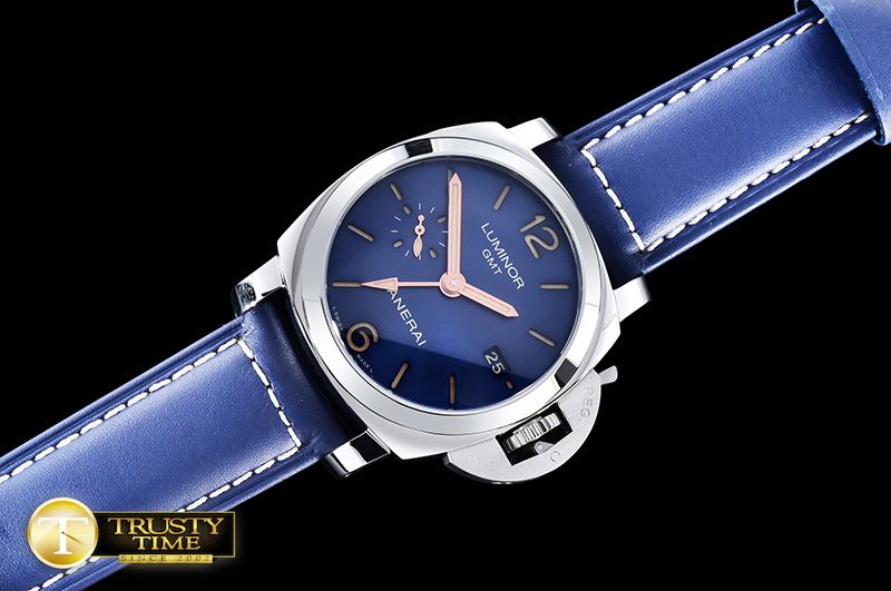 파네라이 PAM688 Lum. 1950 3 Days GMT SS/LE Blue VSF P9001 Mod -PN688LE1