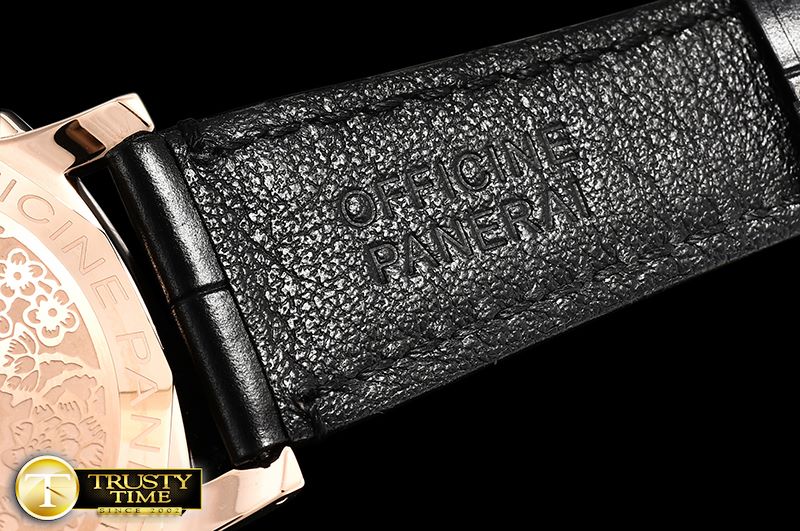 파네라이 PAM908 FU Luminor Due RG/LE Black/Num VSF Asia XXXIV -PN908LE