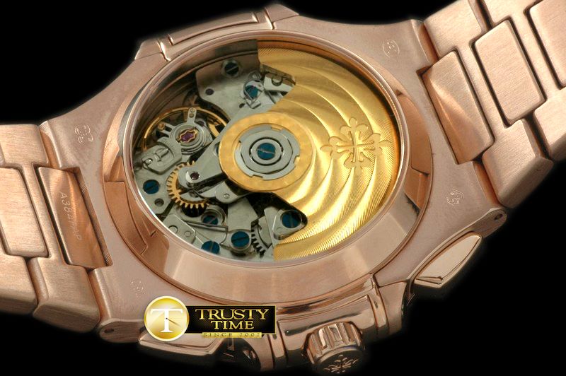 파텍필립 5980 Nautilis Chrono RG/RG Brown A7750 -PP0138A