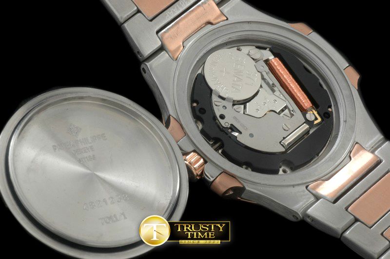 파텍필립 Nautilus 7010 Midsize 32mm TT RG BrownSwiss Qtz -PP0178D
