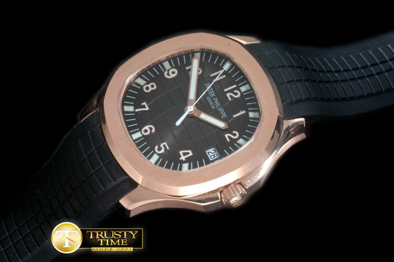 파텍필립 Aquanaut Jumbo Black V3 Auto RG/RU Miyota 9015 -PP0184A