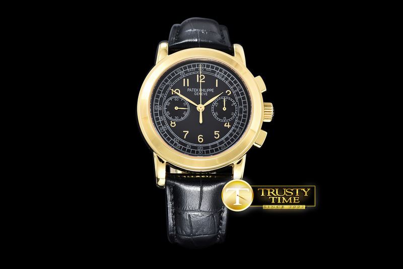 파텍필립 Classic 5070P Chrono YG/LE Black Venue 75 -PP0193