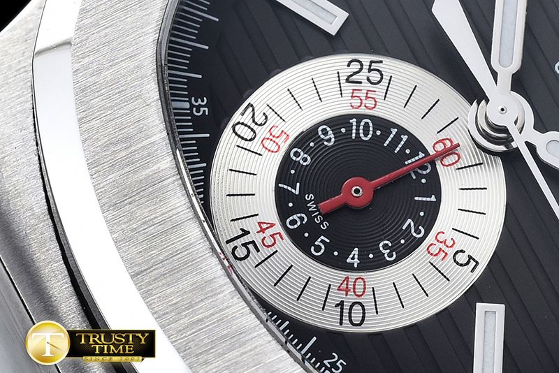 파텍필립 5980 Nautilis Chrono SS/LE Black BP A7750 -PP0201A