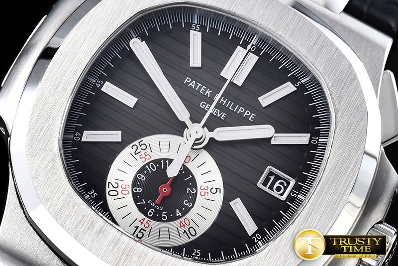 파텍필립 5980 Nautilis Chrono SS/LE Black BP A7750 -PP0201A