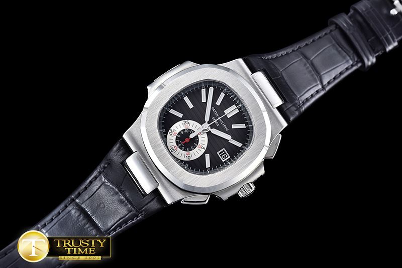 파텍필립 5980 Nautilis Chrono SS/LE Black BP A7750 -PP0201A