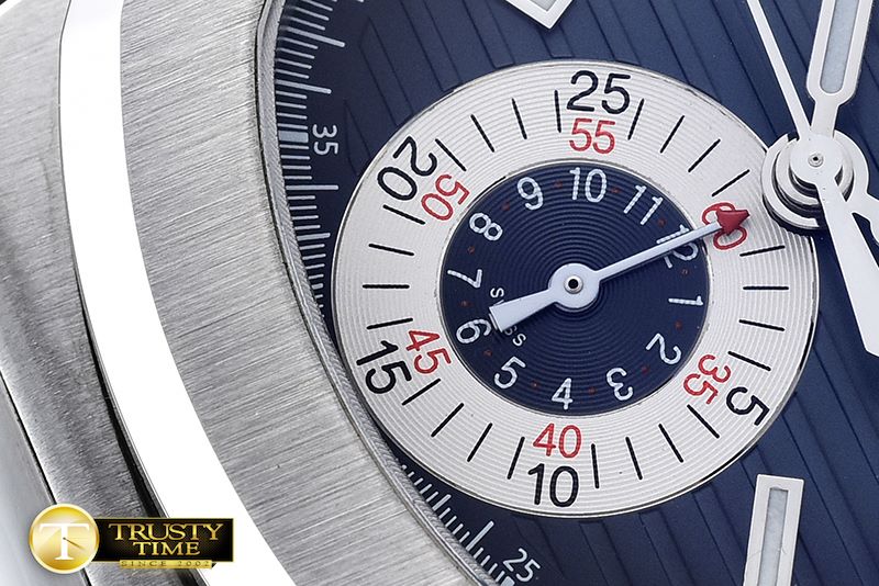 파텍필립 5980 Nautilis Chrono SS/LE Blue BP A7750 -PP0201B