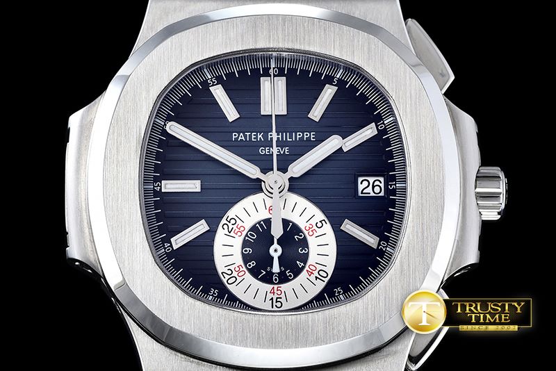 파텍필립 5980 Nautilis Chrono SS/LE Blue BP A7750 -PP0201B