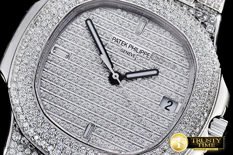 파텍필립 Nautilus Jumbo Ref.5711 Diamonds SS/SS Diams MY9015 Mod -PP0213