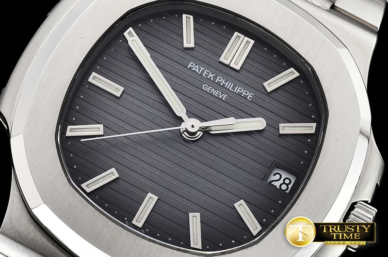 파텍필립 Nautilus Mens 40mm SS/SS Grey Sticks PF Miyota 9015 Mod -PP0259