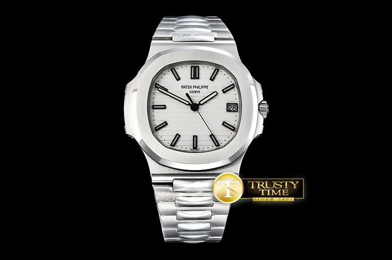 파텍필립 Nautilus Mens 40mm SS/SS White Stk PF Miyota 9015 Mod -PP0260