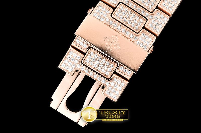 파텍필립 Nautilus 5980 Full Diams RG/RG Diam Asia 7750 Mod -PP0274A