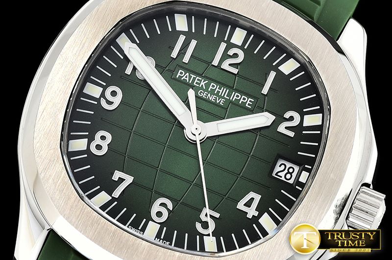 파텍필립 Aquanaut Ref.5167 SS/RU Green/Num MPF Miyota 9015 Mod -PP0275
