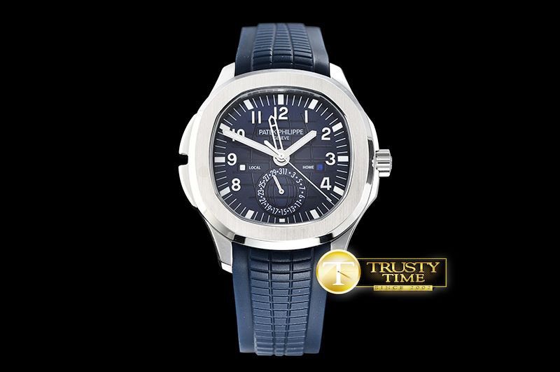 파텍필립 Travel Time Aquanaut 5164A SS/RU Blue Asia 23J Mod -PP0279A