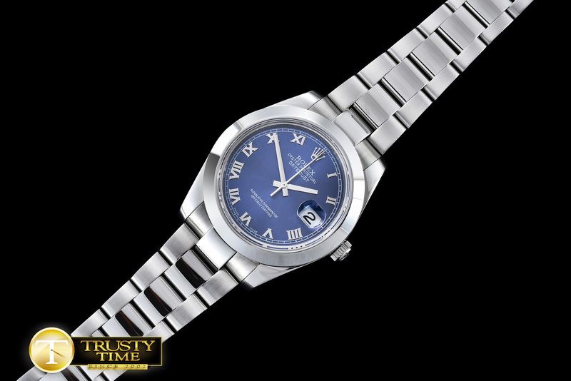 롤렉스 DJ2 41mm SS/SS Blue Roman Oys Swiss Eta 2836/3135 -R2DJ0197
