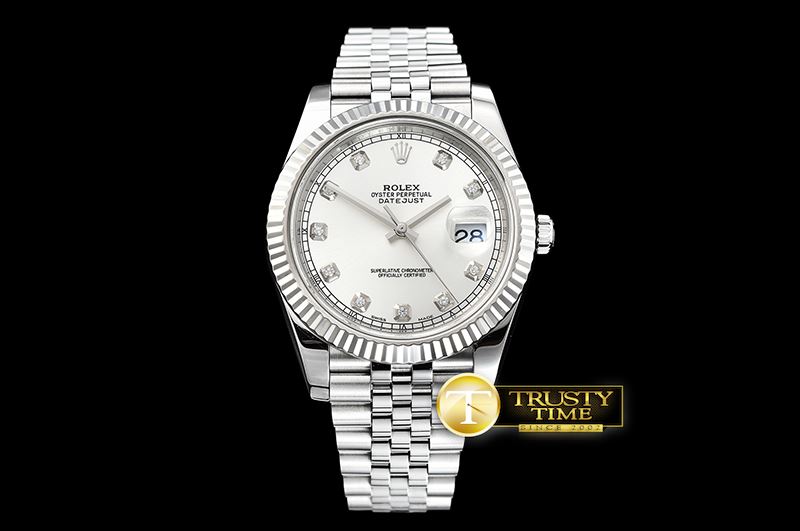 롤렉스 DJ2 41mm Jub Flt SS/SS Silver Wht Diam Noob A3235 -R2DJ0227A