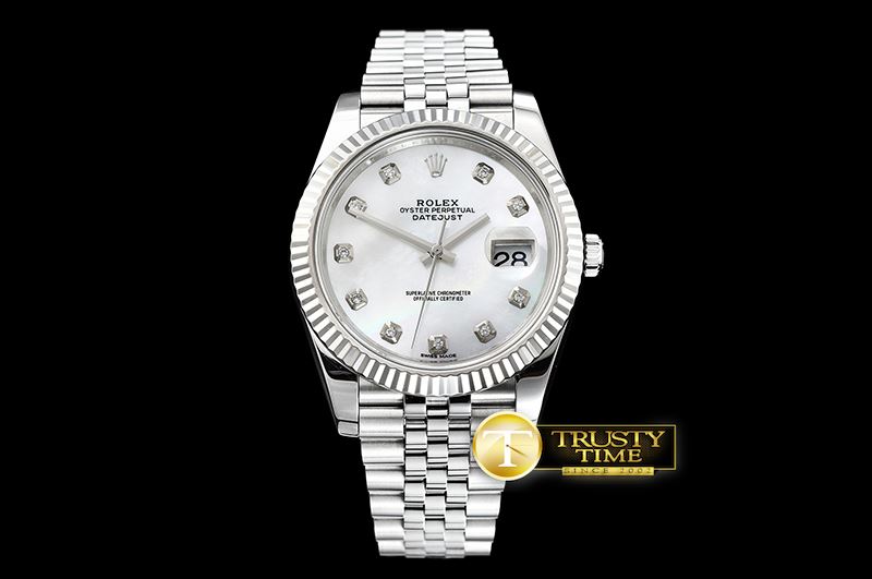 롤렉스 DJ2 41mm Jub Flt SS/SS White MOP Noob A3235 -R2DJ0227D