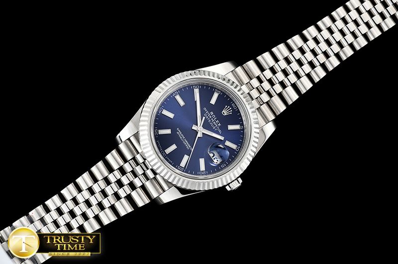 롤렉스 DJ2 41mm Jub Flt SS/SS Blue/Stick Noob A3235 -R2DJ0227G
