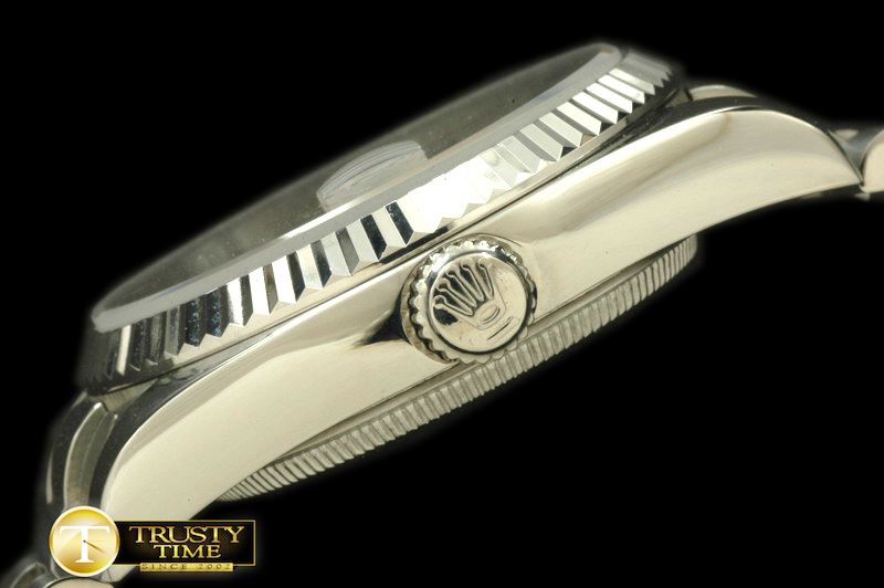 롤렉스 DayDate Fluted Silver SS/SS Swiss Eta 2836/3186 -RDD0177B