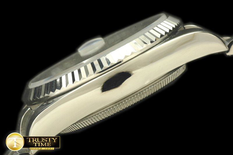 롤렉스 DayDate Fluted Silver SS/SS Swiss Eta 2836/3186 -RDD0177B