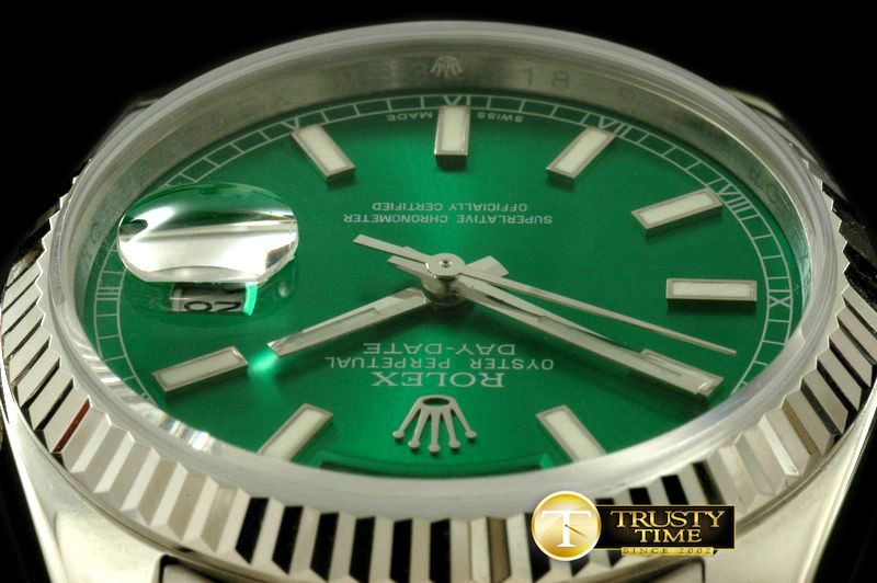 롤렉스 DayDate Fluted Green SS/SS Asian 2813 28800 -RDD0179C