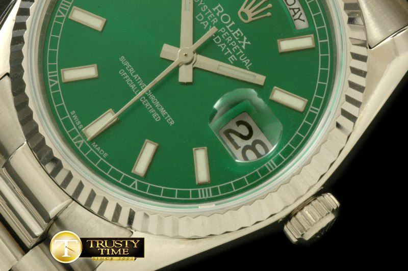 롤렉스 DayDate Fluted Green SS/SS Asian 2813 28800 -RDD0179C