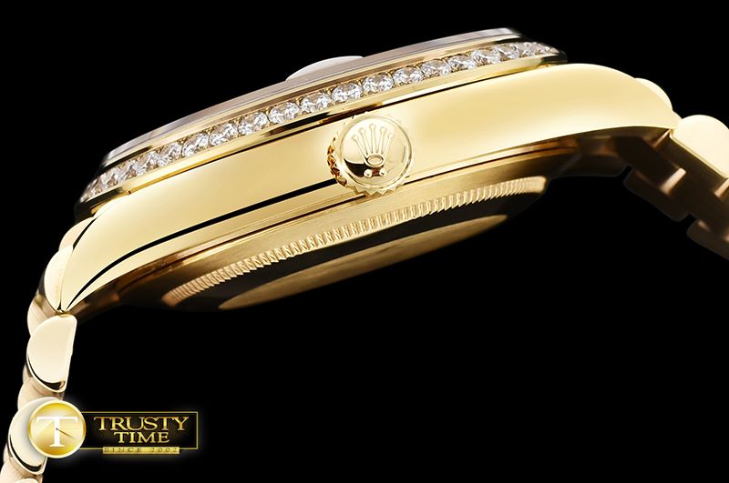 롤렉스 DayDate 40mm Diam YG/YG Gold Baug. Diam BP A2836 -RDD0211C