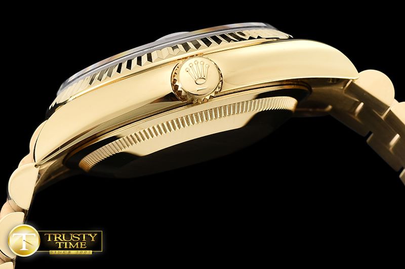 롤렉스 DayDate 36mm Flt YG/YG White Roman Num BP Swiss 2836 -RDD0216C