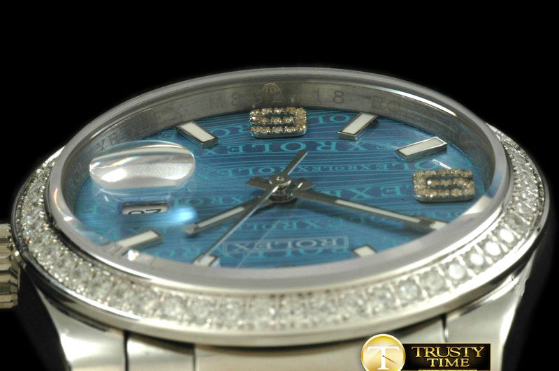 롤렉스 SS/LE Blue Asian 2813 28800Real Diamond -RDJ0240C