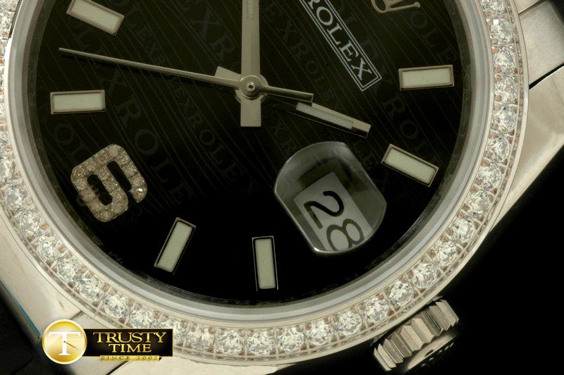 롤렉스 SS/LE Black Asian 2813 28800Real Diamond -RDJ0243C