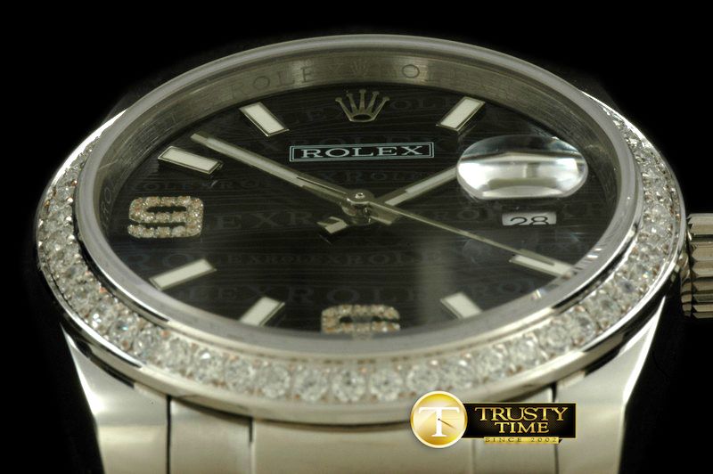 롤렉스 SS/LE Black Asian 2813 28800Real Diamond -RDJ0243C