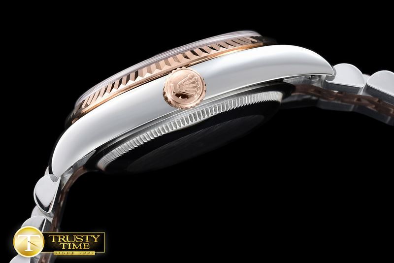 롤렉스 DateJust Rose Gold Stick TT/RG Jub BP Asia 2836 -RDJ0258B