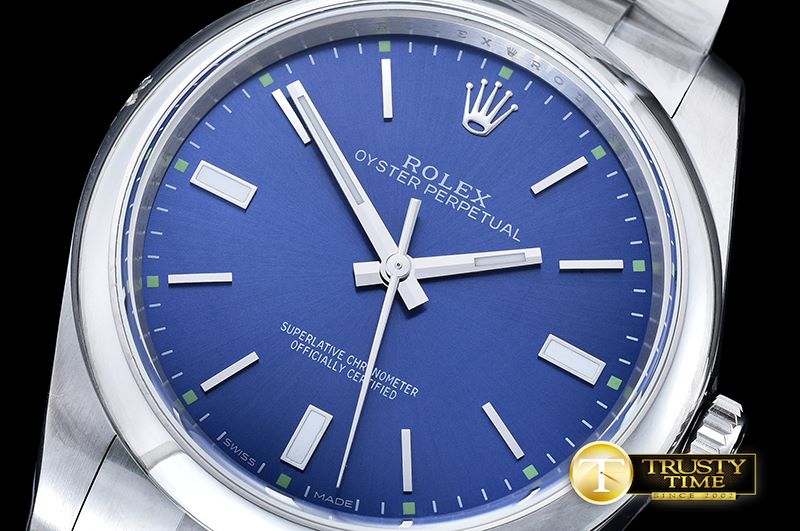롤렉스 Oyster Pert. 39mm 114300 SS/SS Blue JF A3132 Mod -RDJ0265