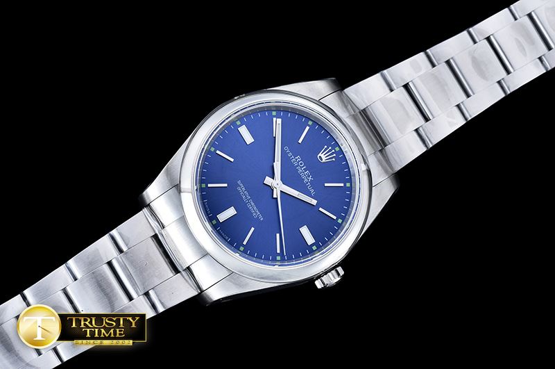 롤렉스 Oyster Pert. 39mm 114300 SS/SS Blue JF A3132 Mod -RDJ0265