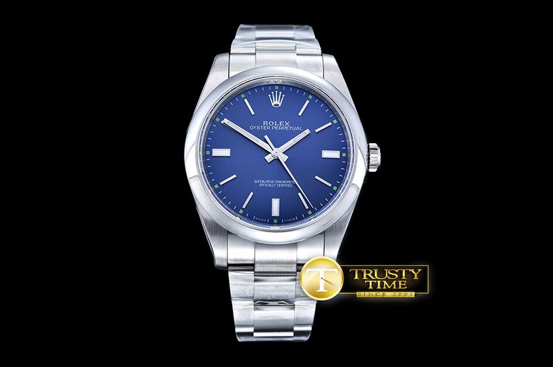 롤렉스 Oyster Pert. 39mm 114300 SS/SS Blue JF A3132 Mod -RDJ0265