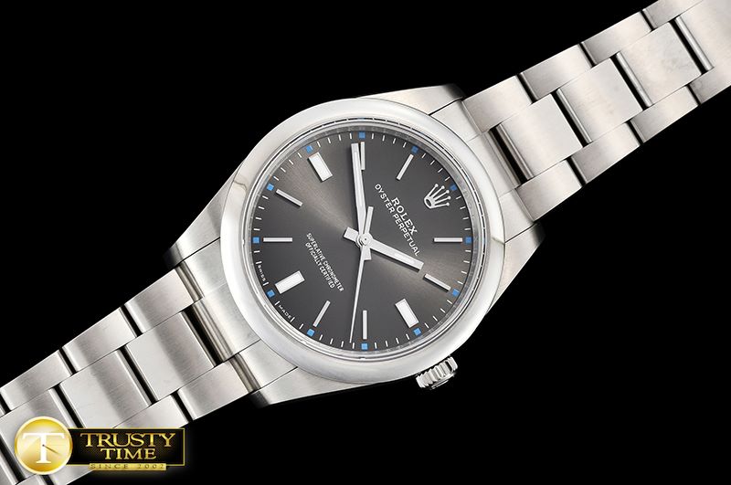 롤렉스 Oyster Pert. 39mm 114300 SS/SS Rhod Grey BP Asia 3132 -RDJ0298B