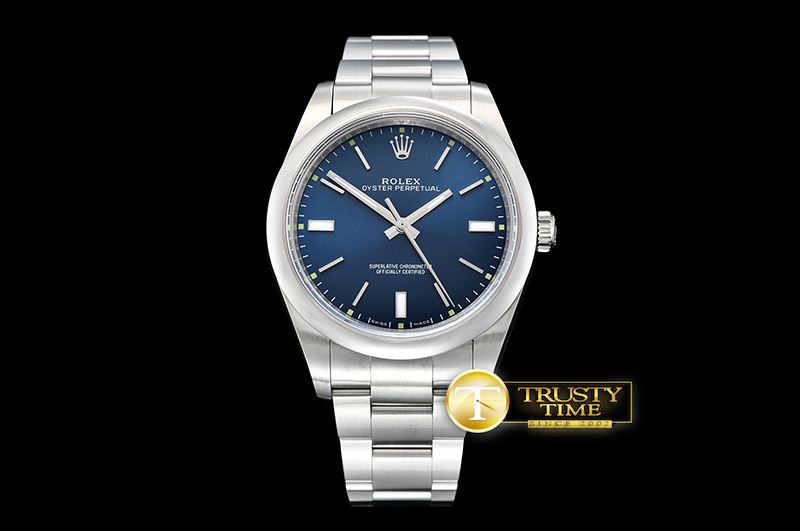 롤렉스 Oyster Pert. 39mm 114300 SS/SS Blue BP Asia 3132 -RDJ0298C