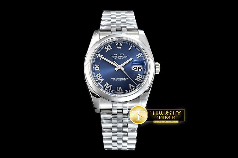 롤렉스 DJ 36mm Jub Dome SS/SS Blue Roman ARF A3135 -RDJ0305F
