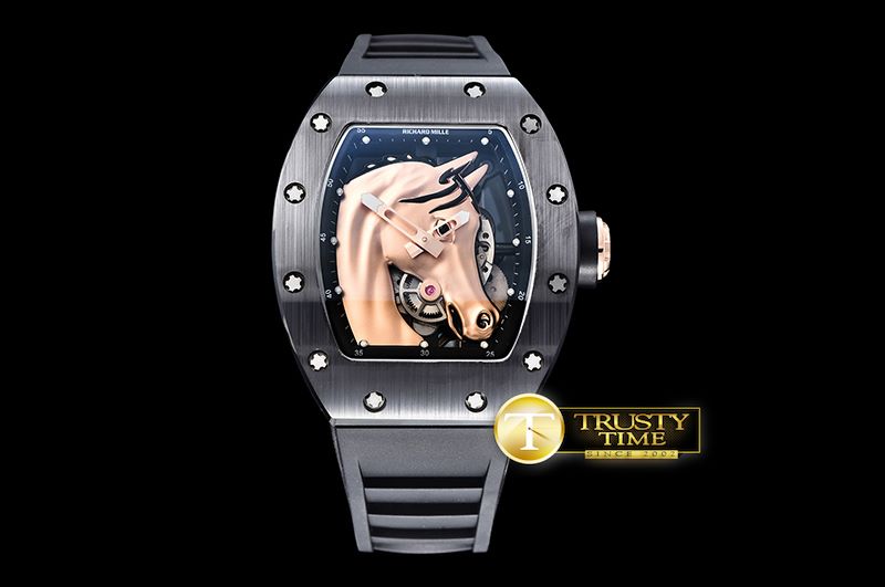 리차드밀 RM5202 RG Horse Limited Ed CER/VRU Black Custom -RM0104B