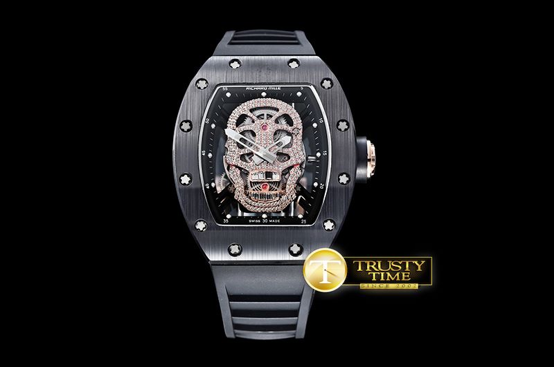 리차드밀 RM052 Diamond Skull Tourb MT CER/RU MY9015 Mod -RM0105A
