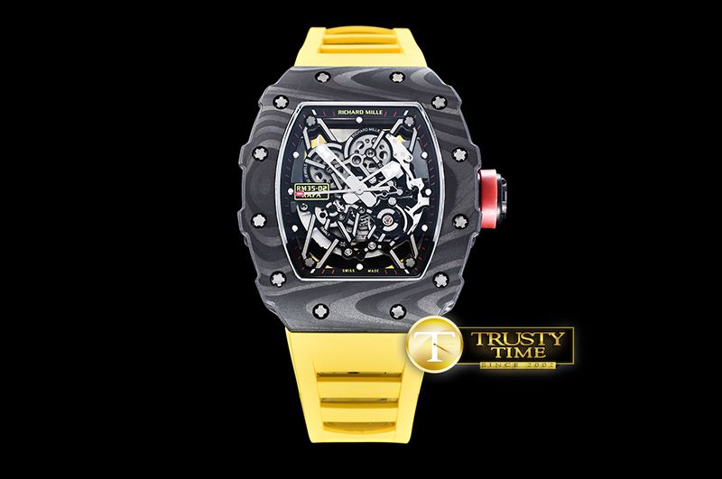 리차드밀 RM03502 Rafael Nadal Blk FC/VRU Yllw Black Miyota Mod -RM0115D
