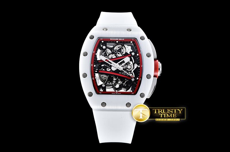 리차드밀 RM06101 Yohan White TZP White Cer Red CER/RU Custom -RM092F