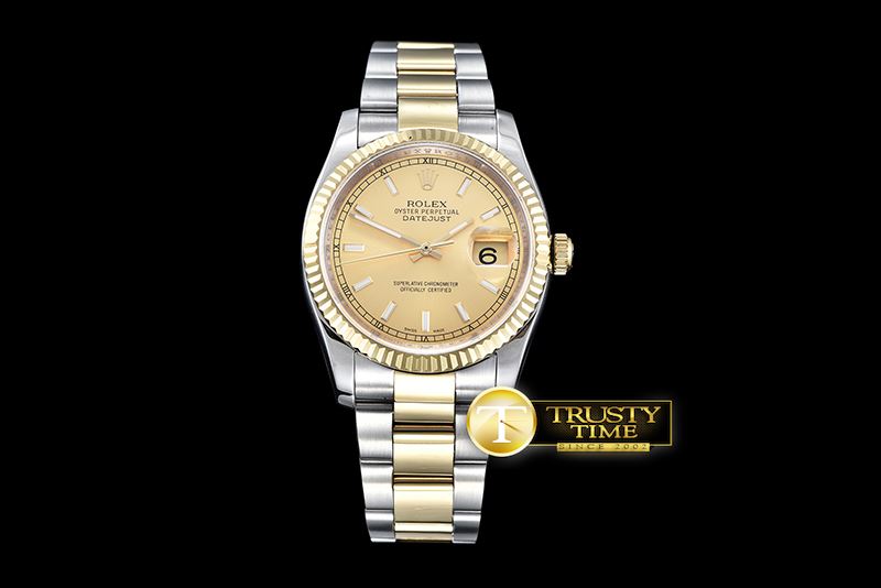 롤렉스 DateJust Midsize 31mm YG/SS Gold Sticks BP Asia 2836 -RMDJ206