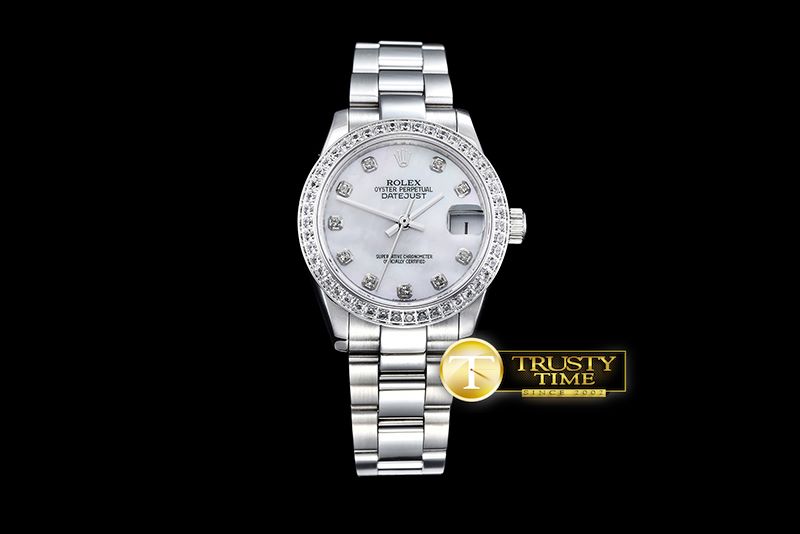 롤렉스 DateJust Midsize 31mm SS/SS Wht MOP Diam BP Asia 2836 -RMDJ207E
