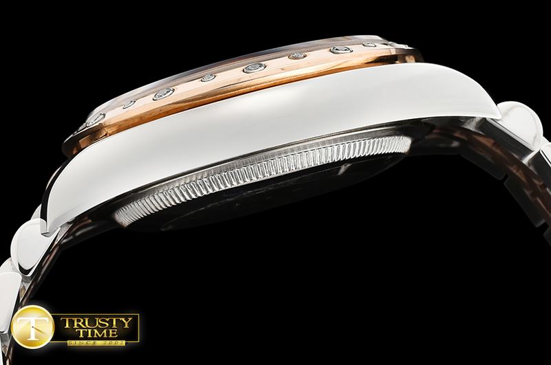 롤렉스 DJ Midsize 31mm Diam Bez RG/SS Grey Diam BP A2836 -RMDJ208B