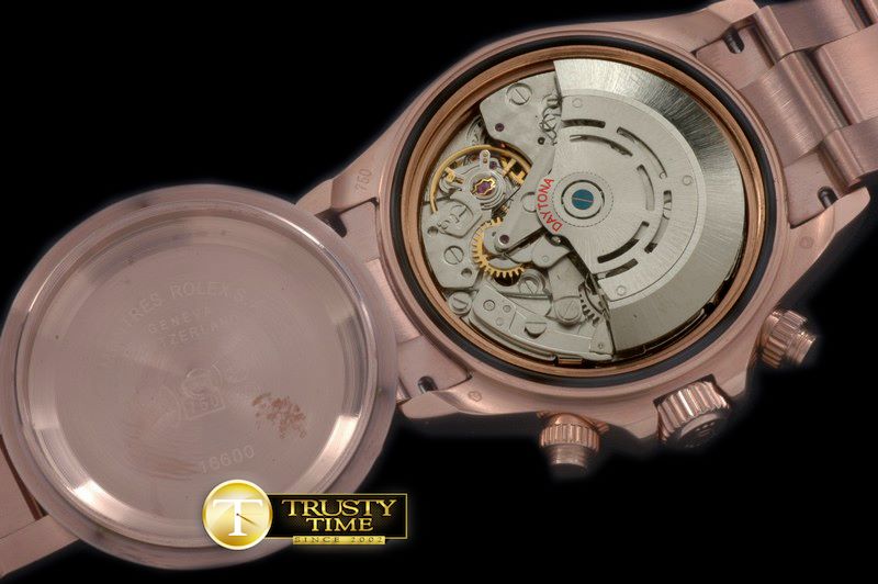 롤렉스 2015 RG/RG Brown Numerals A7750 Sec@6 -ROLDYT0144