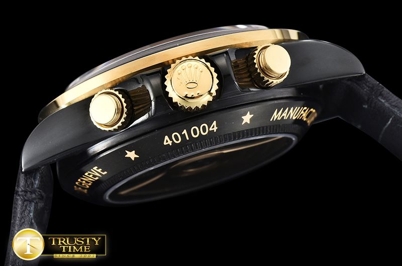 롤렉스 Daytona Kravitz LK01 DLC/LE Black/Gold BP V2 A7750 -ROLDYT0224A