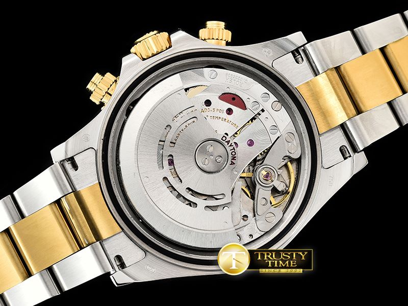 롤렉스 Daytona 116523 YG/SS Blk/Gold Stk OMF A7750 Mod -ROLDYT0242I