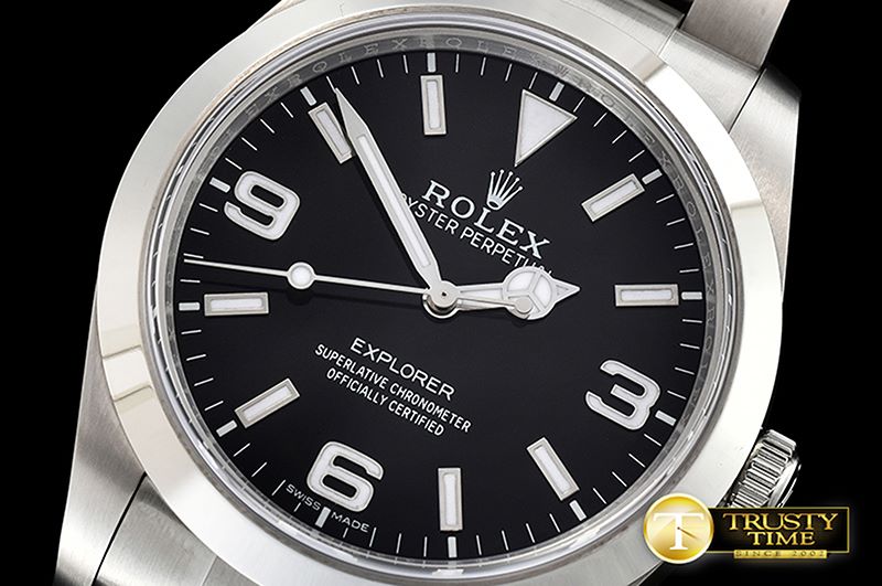 롤렉스 Explorer 1 Ref.214270 39mm Ult SS/SS Black BP A3132 -ROLEXP1015