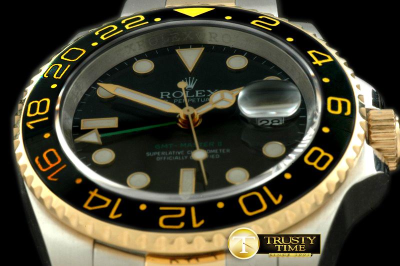 롤렉스 SS/YG 2008 GMT TT Black Asian 2813 -ROLGMT074
