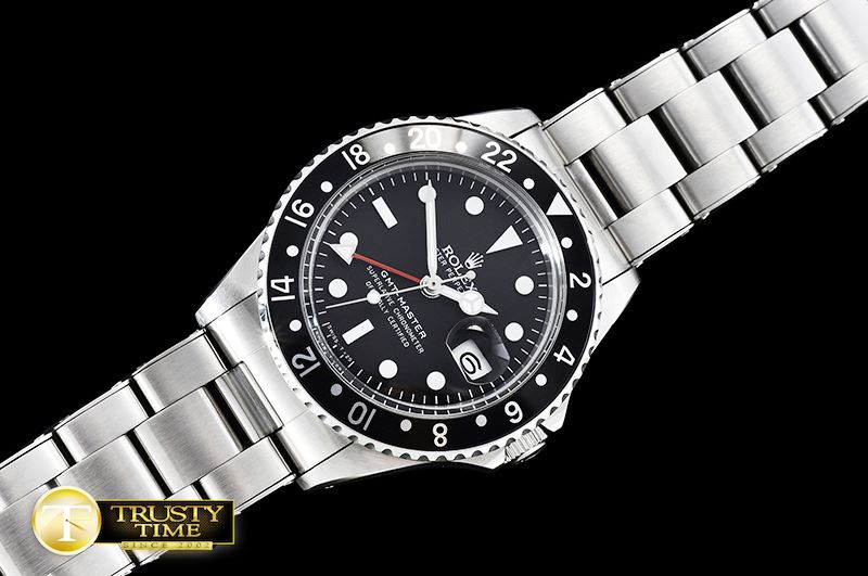 롤렉스 GMT Master Ref.1675 Black SS/SS Lum. Swiss 2836 Mod -ROLGMT122D